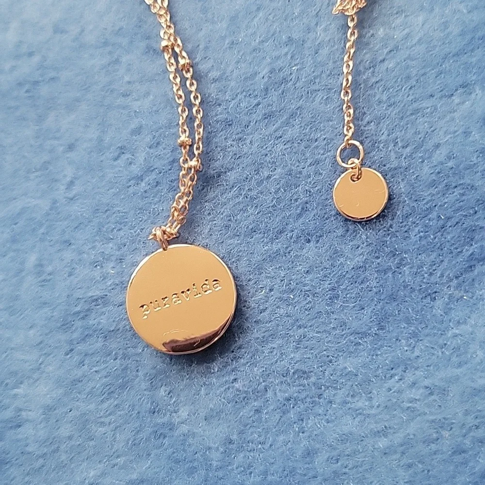 Rose Gold Opal Pura Vida necklace - Picture 2 of 3